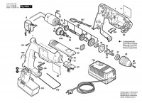 Bosch 0 601 933 703 Gbm 9,6 Ves-3 Cordless Drill 9.6 V / Eu Spare Parts